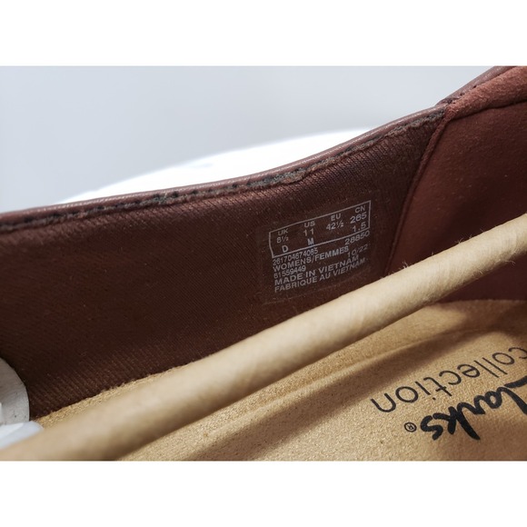 NEW NO BOX SIZE 11 Clarks Women\'s Cora Drift Brown Loafer SLip On Shoes Dark Tan